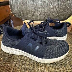 New Balance Blue Knit Sneakers